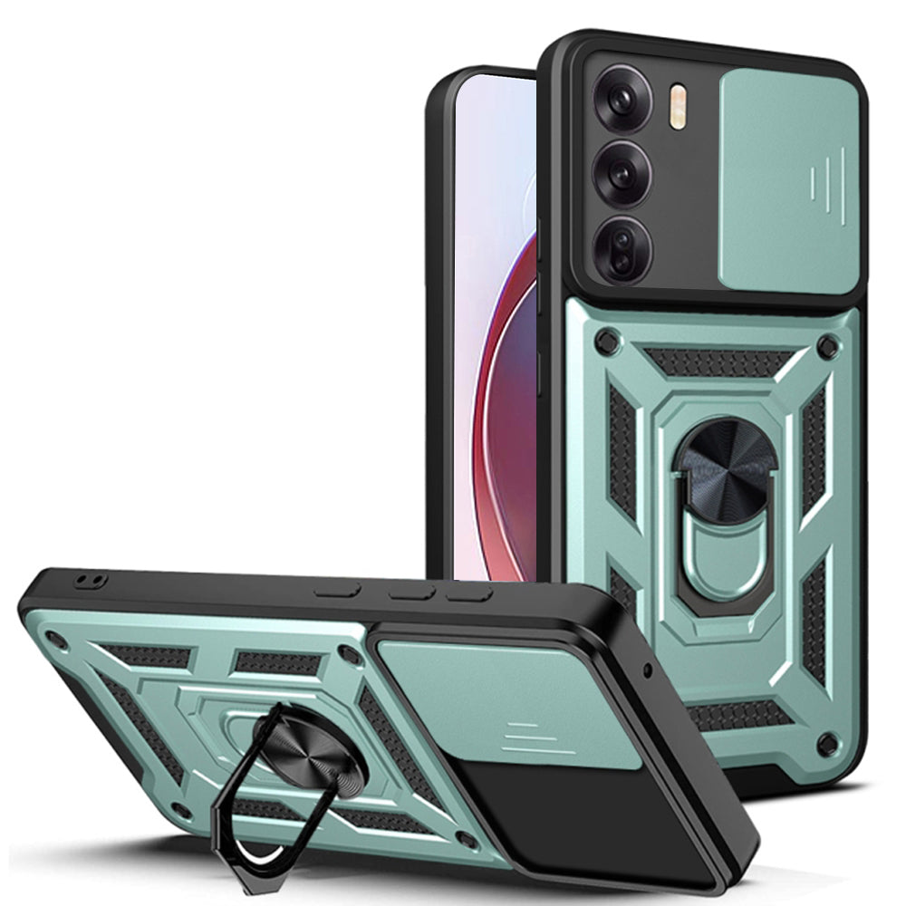 Husa de protectie Techsuit CamShield Series compatibila cu Oppo Reno12, acoperire spate, verde