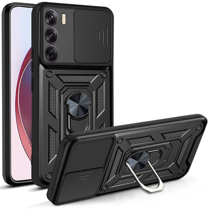 Husa de protectie Techsuit CamShield Series compatibila cu Oppo Reno12, acoperire spate, negru