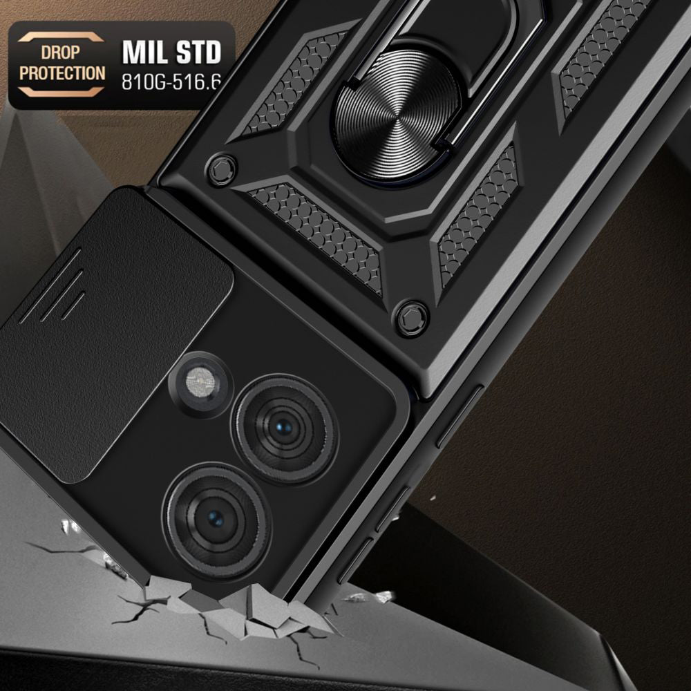 Husa de protectie Techsuit CamShield Series compatibila cu Motorola Edge 50 Ultra, acoperire spate, albastru