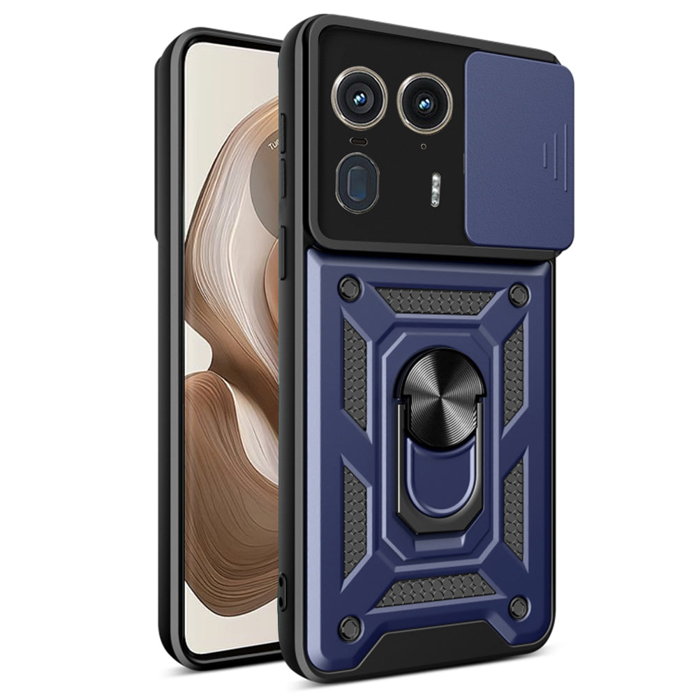 Husa de protectie Techsuit CamShield Series compatibila cu Motorola Edge 50 Ultra, acoperire spate, albastru