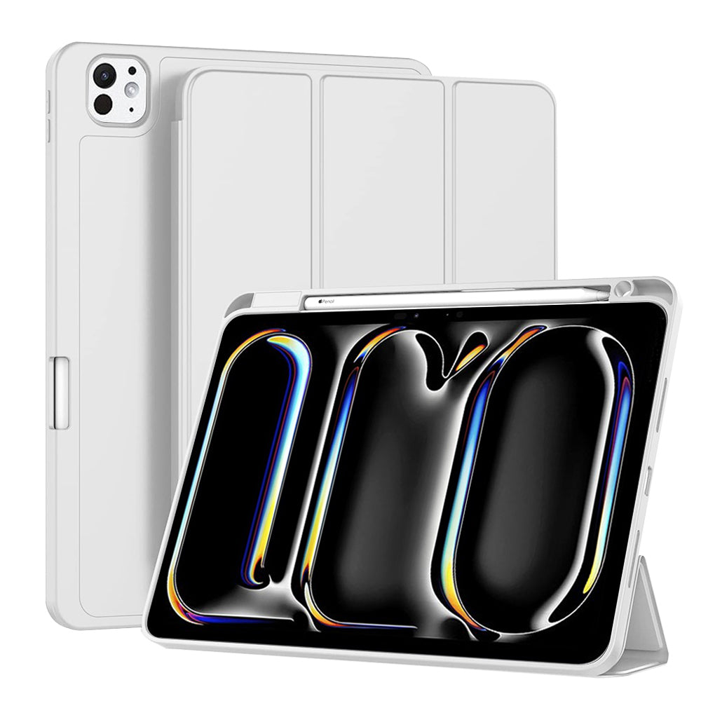 Husa de protectie pentru tableta Techsuit Flex Trifold compatibila cu Apple iPad Pro 11 (2024), gri, TPU