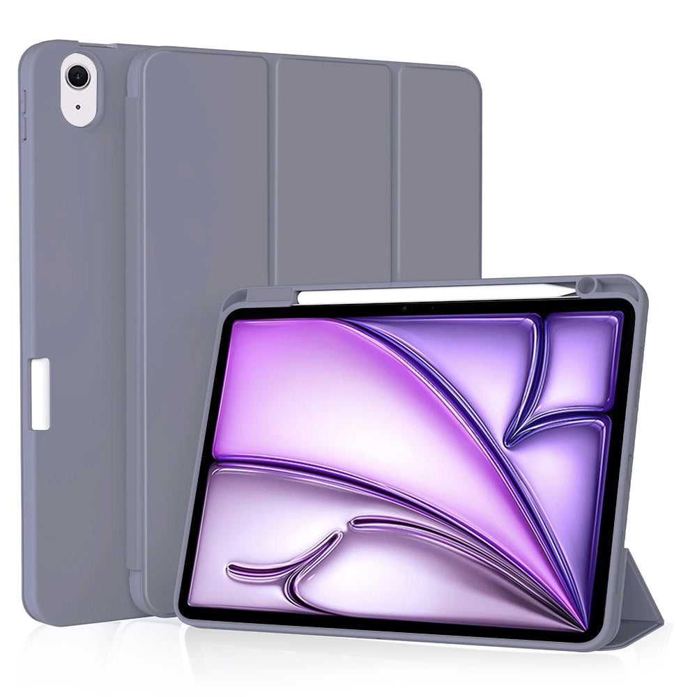 Husa de protectie pentru tableta Techsuit Flex Trifold compatibila cu Apple iPad Air 11 (2024), mov, TPU