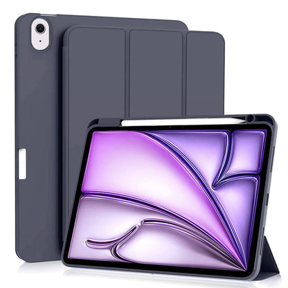 Husa de protectie pentru tableta Techsuit Flex Trifold compatibila cu Apple iPad Air 11 (2024), bleumarin, TPU