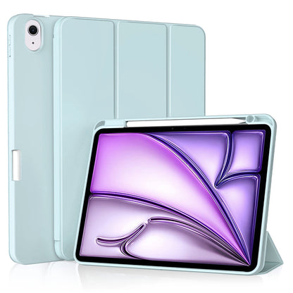 Husa de protectie pentru tableta Techsuit Flex Trifold compatibila cu Apple iPad Air 11 (2024), bleu, TPU