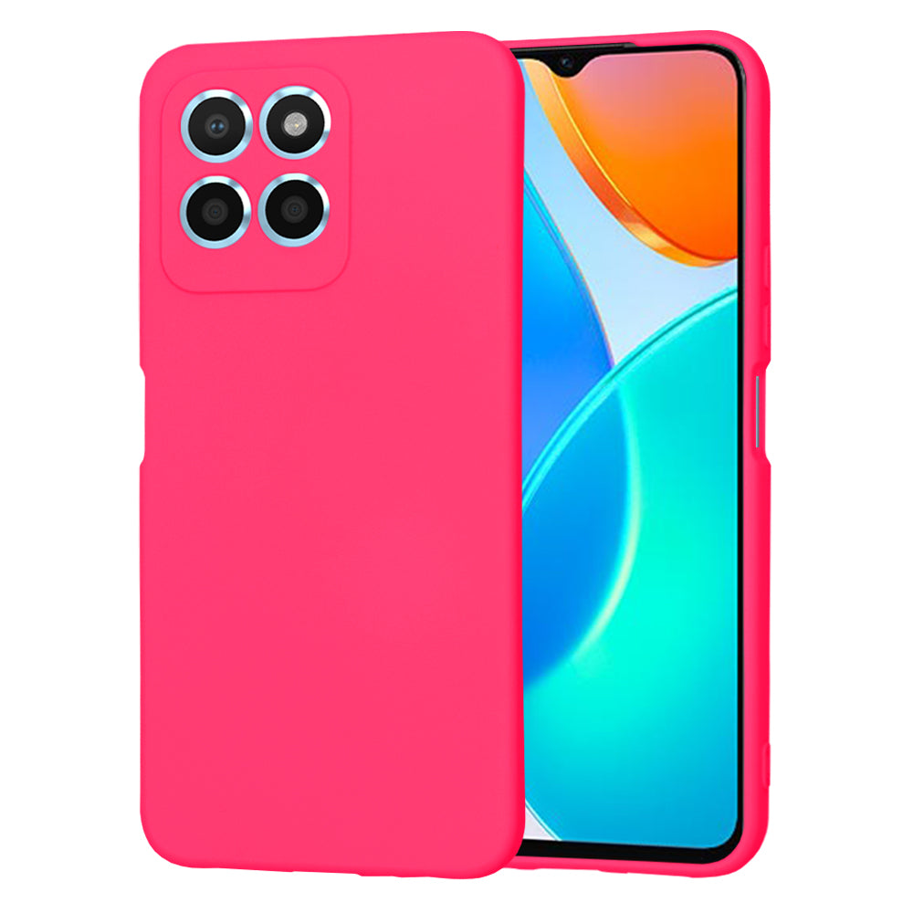 Husa de protectie Techsuit SoftFlex compatibila cu Honor 70 Lite, acoperire spate, roz neon