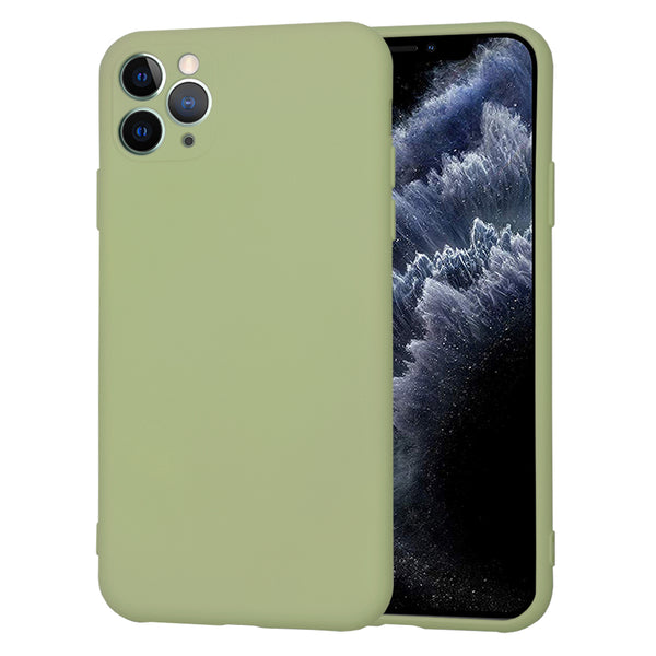 Husa de protectie Techsuit SoftFlex compatibila cu Apple iPhone 11 Pro Max, acoperire spate, verde kaki