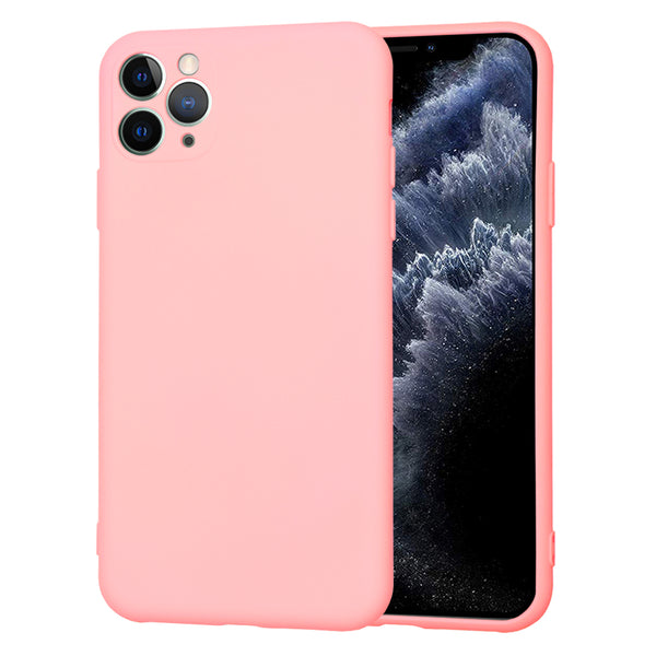 Husa de protectie Techsuit SoftFlex compatibila cu Apple iPhone 11 Pro Max, acoperire spate, roz deschis