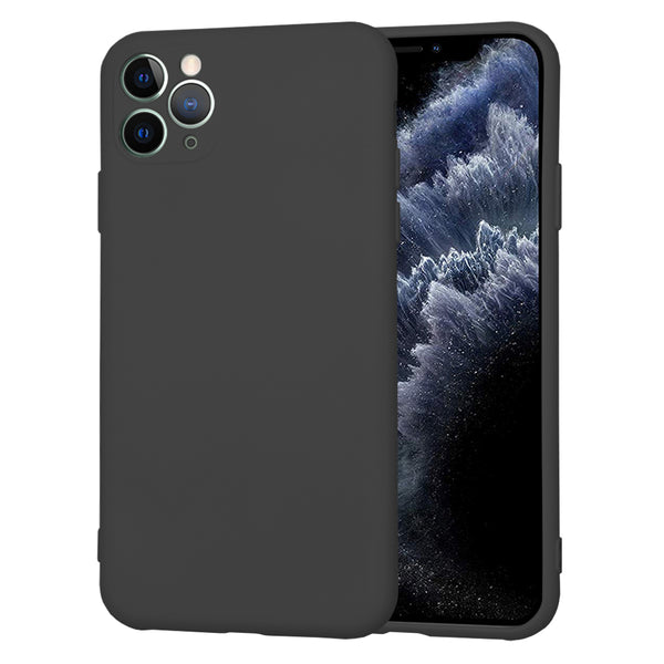 Husa de protectie Techsuit SoftFlex compatibila cu Apple iPhone 11 Pro Max, acoperire spate, negru