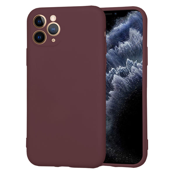 Husa de protectie Techsuit SoftFlex compatibila cu Apple iPhone 11 Pro, acoperire spate, visiniu