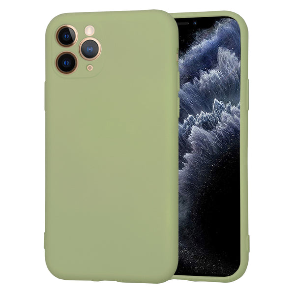 Husa de protectie Techsuit SoftFlex compatibila cu Apple iPhone 11 Pro, acoperire spate, verde kaki