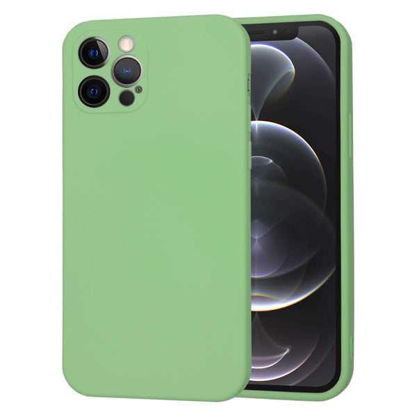 Husa de protectie Techsuit SoftFlex compatibila cu Apple iPhone 12 Pro, acoperire spate, verde menta