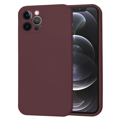 Husa de protectie Techsuit SoftFlex compatibila cu Apple iPhone 12 Pro, acoperire spate, visiniu