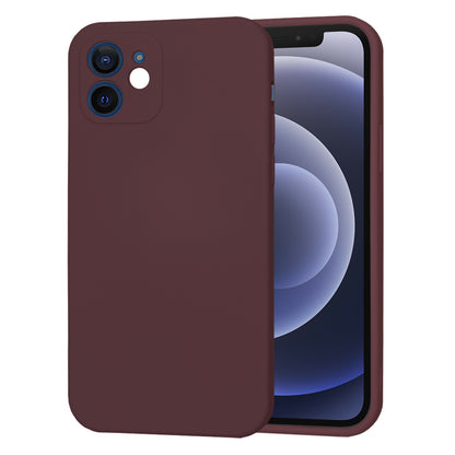 Husa de protectie Techsuit SoftFlex compatibila cu Apple iPhone 12, acoperire spate, visiniu