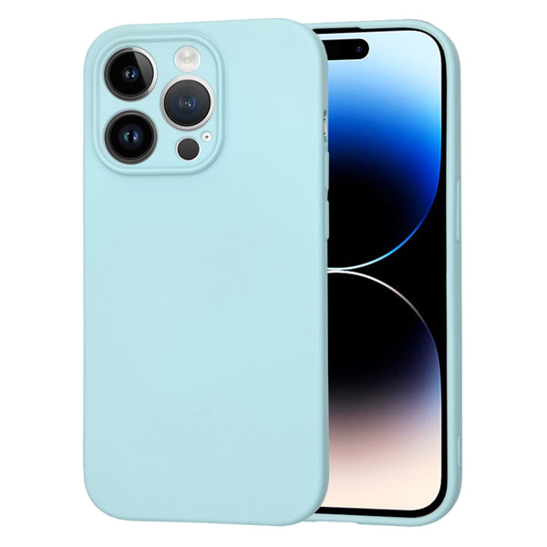 Husa de protectie Techsuit SoftFlex compatibila cu Apple iPhone 14 Pro, acoperire spate, albastru deschis