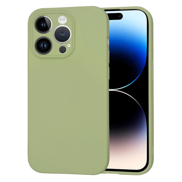 Husa de protectie Techsuit SoftFlex compatibila cu Apple iPhone 14 Pro, acoperire spate, verde kaki