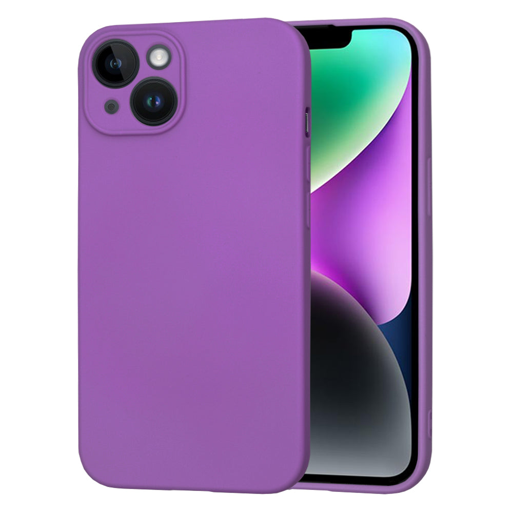 Husa de protectie Techsuit SoftFlex compatibila cu Apple iPhone 14, acoperire spate, mov