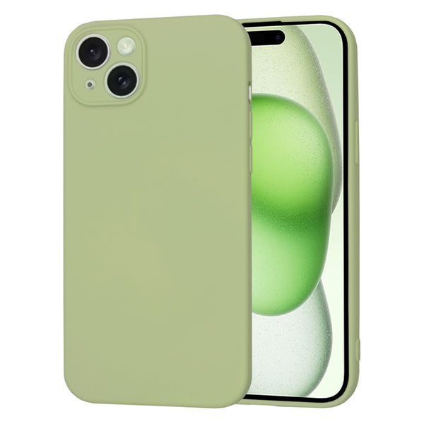 Husa de protectie Techsuit SoftFlex compatibila cu Apple iPhone 15 Plus, acoperire spate, verde kaki