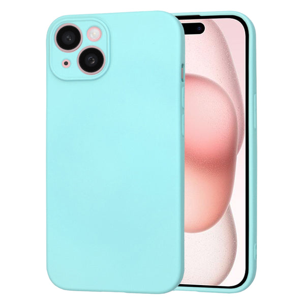 Husa de protectie Techsuit SoftFlex compatibila cu Apple iPhone 15, acoperire spate, albastru deschis