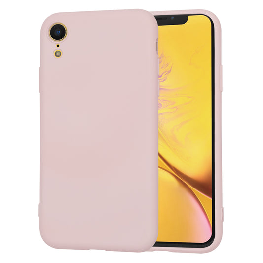 Husa de protectie Techsuit SoftFlex compatibila cu Apple iPhone XR, acoperire spate, roz pudra