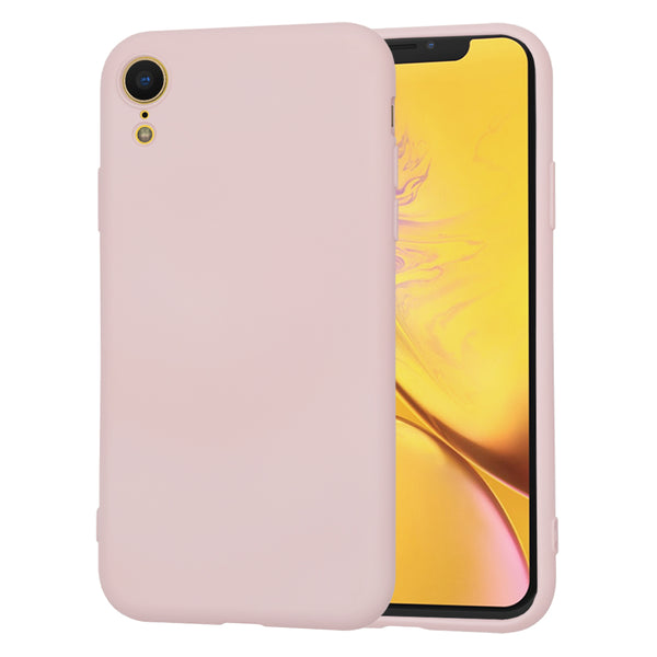 Husa de protectie Techsuit SoftFlex compatibila cu Apple iPhone XR, acoperire spate, roz pudra