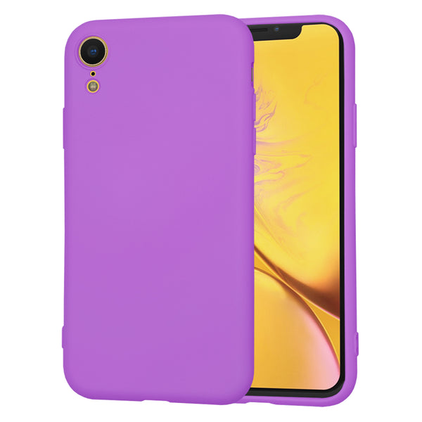 Husa de protectie Techsuit SoftFlex compatibila cu Apple iPhone XR, acoperire spate, mov