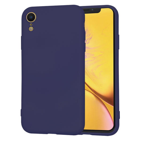 Husa de protectie Techsuit SoftFlex compatibila cu Apple iPhone XR, acoperire spate, albastru inchis