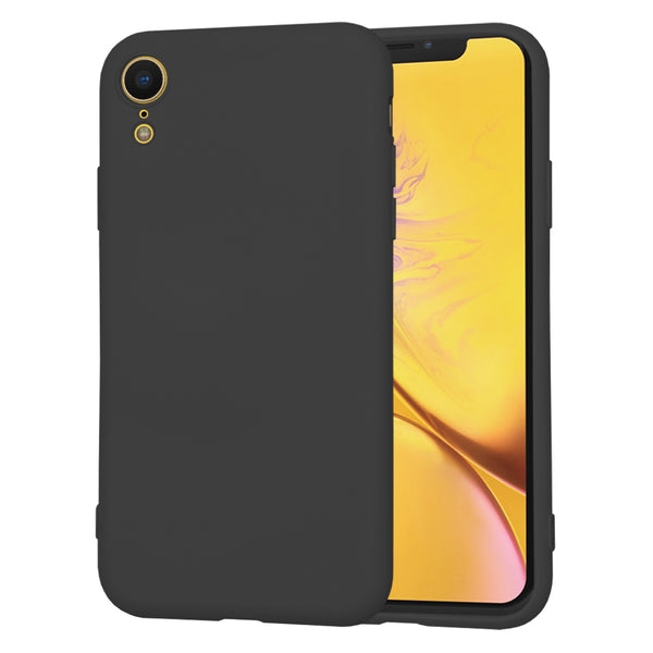 Husa de protectie Techsuit SoftFlex compatibila cu Apple iPhone XR, acoperire spate, negru