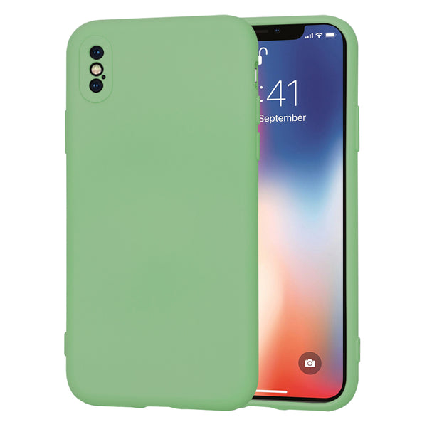 Husa de protectie Techsuit SoftFlex compatibila cu Apple iPhone X, acoperire spate, verde menta