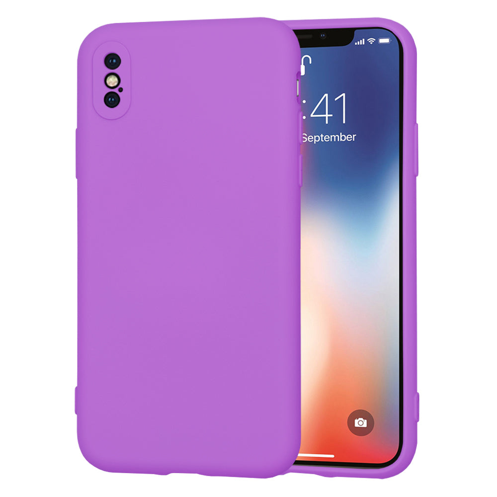 Husa de protectie Techsuit SoftFlex compatibila cu Apple iPhone XS, acoperire spate, mov