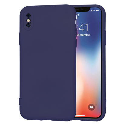 Husa de protectie Techsuit SoftFlex compatibila cu Apple iPhone XS, acoperire spate, albastru inchis