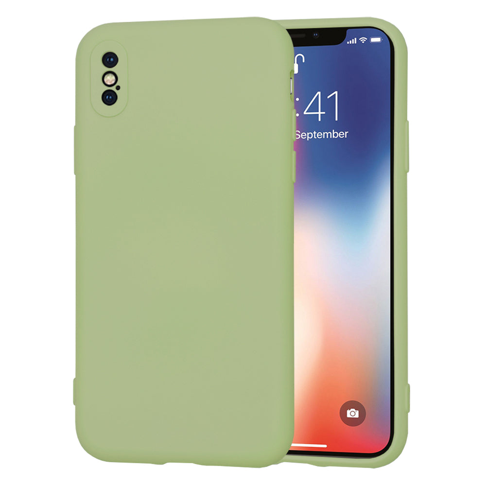 Husa de protectie Techsuit SoftFlex compatibila cu Apple iPhone X, acoperire spate, verde kaki