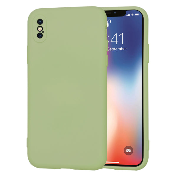 Husa de protectie Techsuit SoftFlex compatibila cu Apple iPhone X, acoperire spate, verde kaki