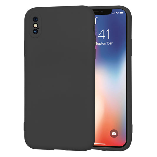 Husa de protectie Techsuit SoftFlex compatibila cu Apple iPhone XS, acoperire spate, negru