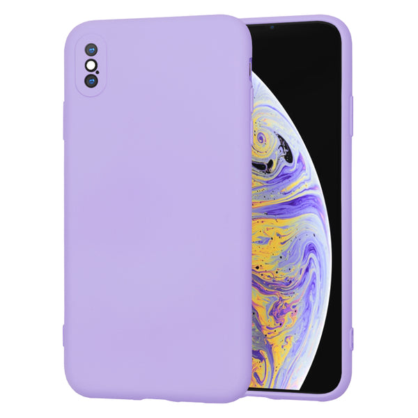 Husa de protectie Techsuit SoftFlex compatibila cu Apple iPhone XS Max, acoperire spate, violet