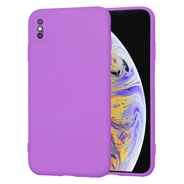 Husa de protectie Techsuit SoftFlex compatibila cu Apple iPhone XS Max, acoperire spate, mov