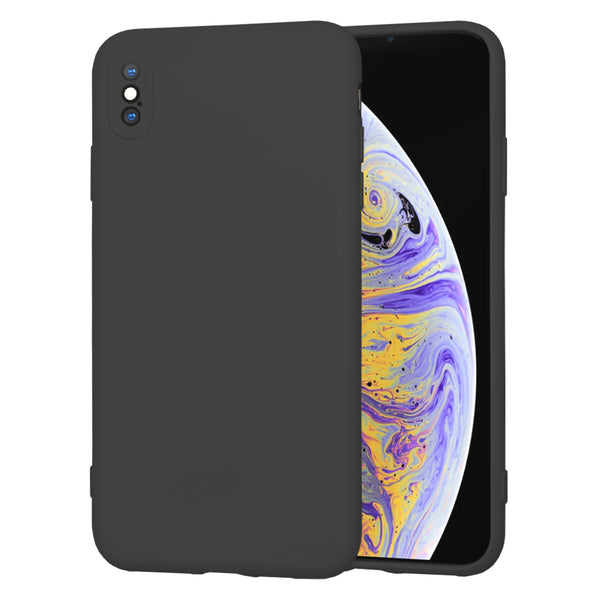 Husa de protectie Techsuit SoftFlex compatibila cu Apple iPhone XS Max, acoperire spate, negru