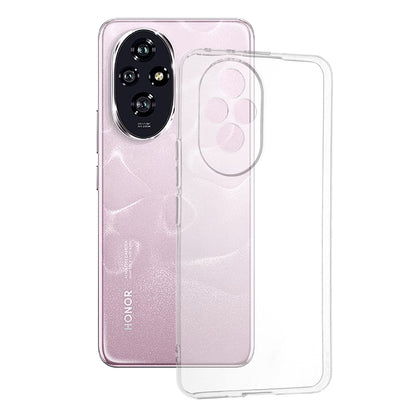 Husa de protectie Techsuit Clear Silicone compatibila cu Honor 200, acoperire spate, transparent