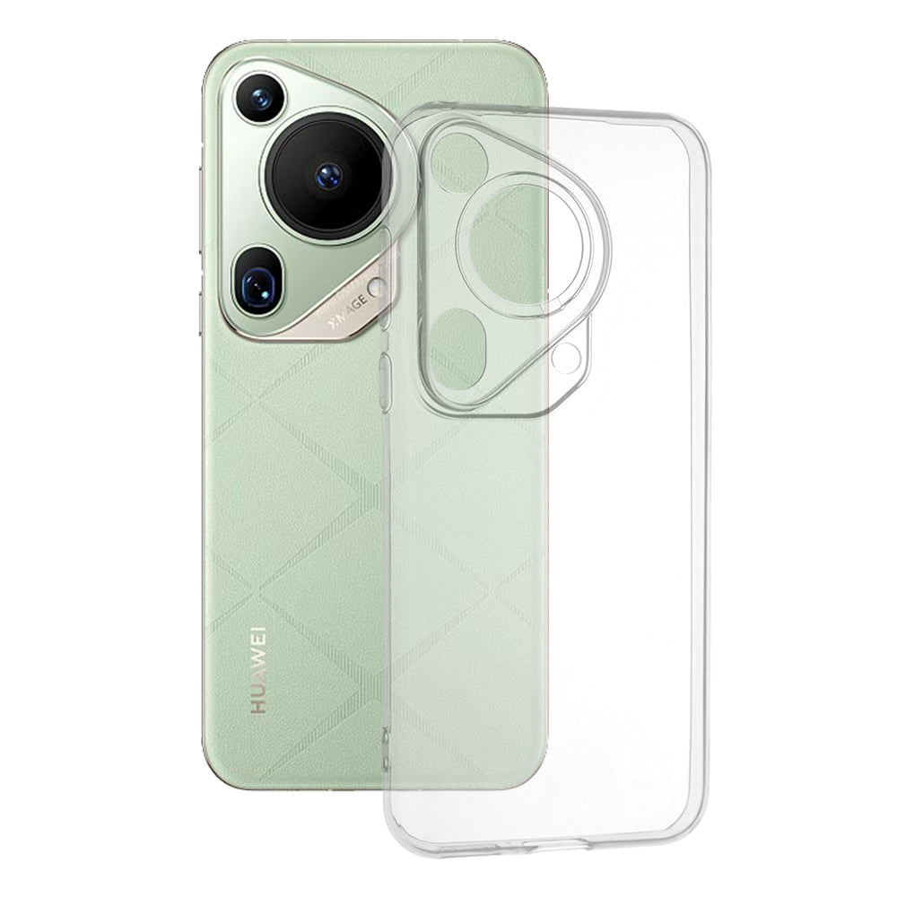 Husa de protectie Techsuit Clear Silicone compatibila cu Huawei Pura 70 Ultra, acoperire spate, transparent