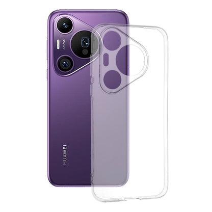 Husa de protectie Techsuit Clear Silicone compatibila cu Huawei Pura 70 Pro, acoperire spate, transparent