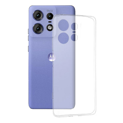 Husa de protectie Techsuit Clear Silicone compatibila cu Motorola Edge 50 Pro, acoperire spate, transparent