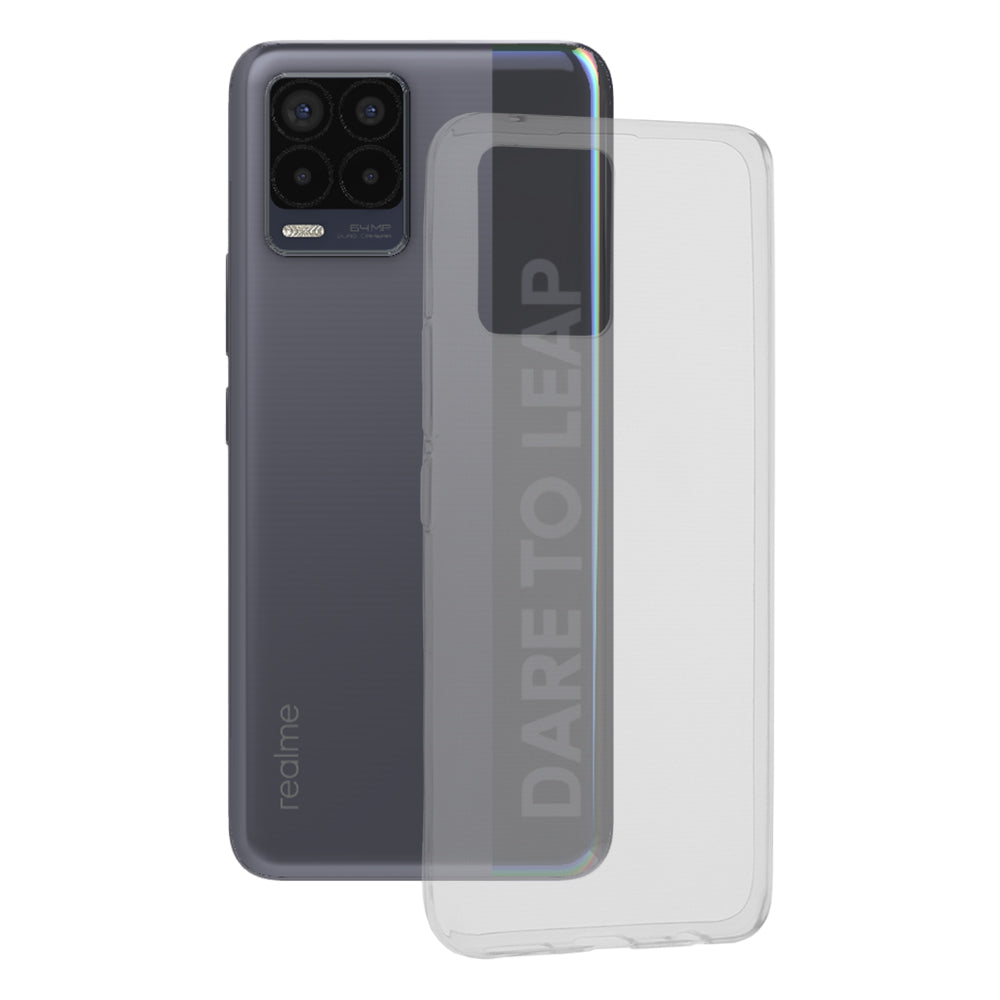 Husa de protectie Techsuit Clear Silicone compatibila cu Realme 8 5G, acoperire spate, transparent