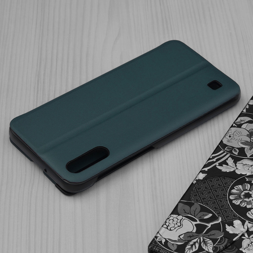 Husa de protectie Techsuit eFold Series compatibila cu Samsung Galaxy A05s, acoperire spate, verde inchis