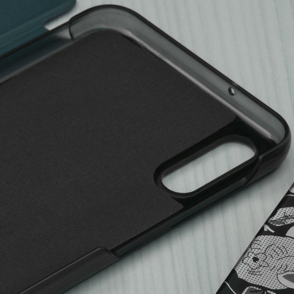 Husa de protectie Techsuit eFold Series compatibila cu Samsung Galaxy A05s, acoperire spate, verde inchis