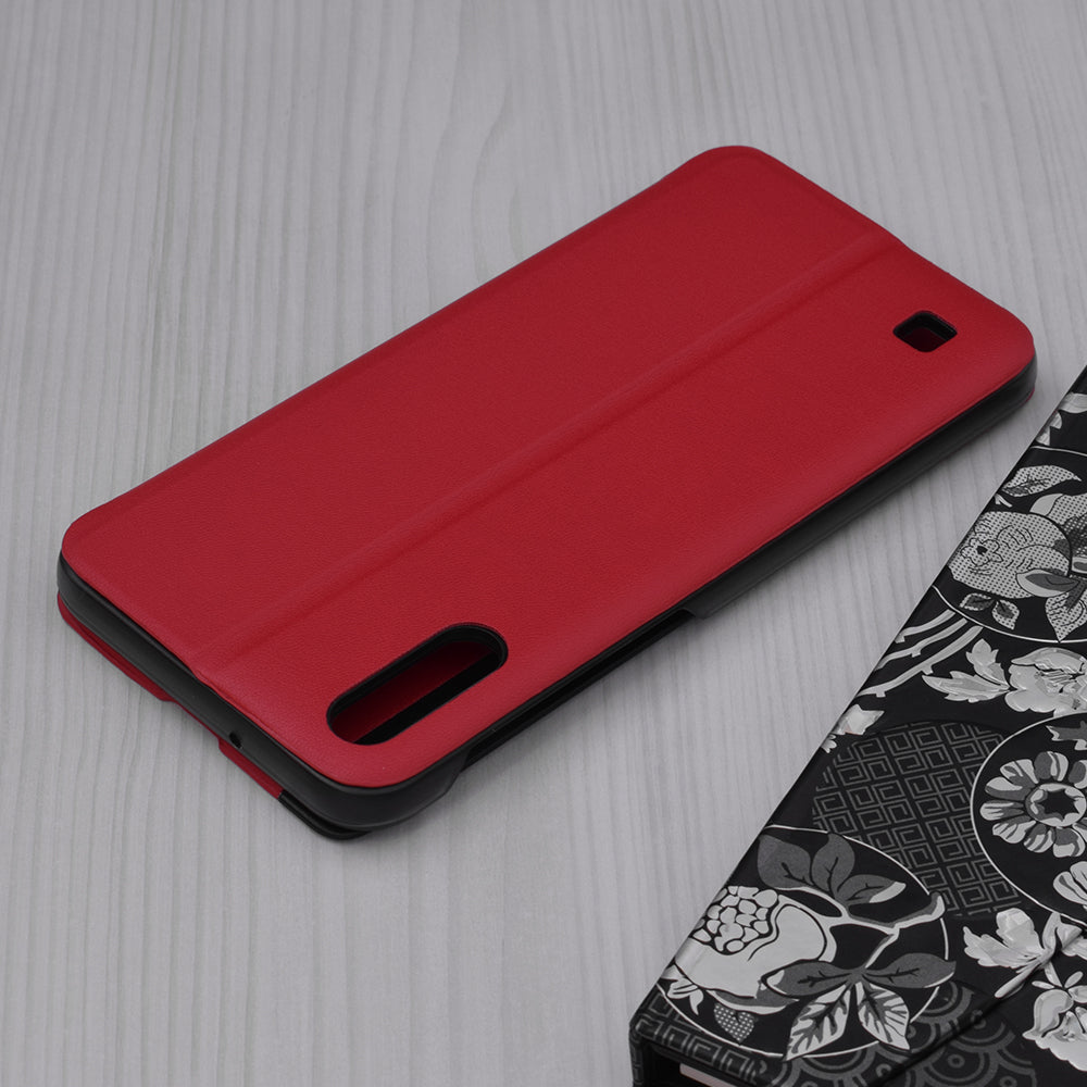 Husa de protectie Techsuit eFold Series compatibila cu Samsung Galaxy A05s, acoperire spate, rosu