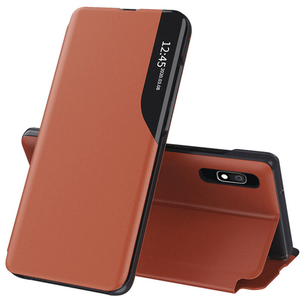 Husa de protectie Techsuit eFold Series compatibila cu Samsung Galaxy A10, acoperire spate, oranj