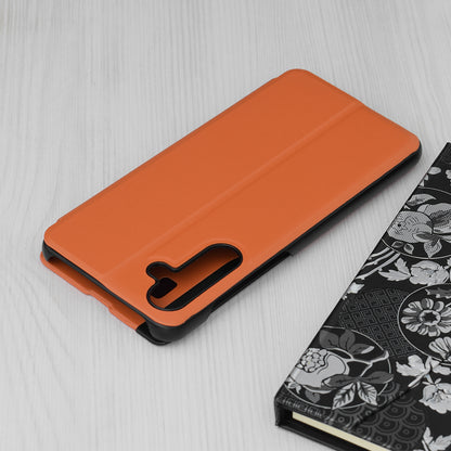 Husa de protectie Techsuit eFold Series compatibila cu Samsung Galaxy M55, acoperire spate, oranj