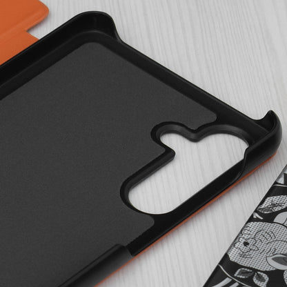 Husa de protectie Techsuit eFold Series compatibila cu Samsung Galaxy M55, acoperire spate, oranj