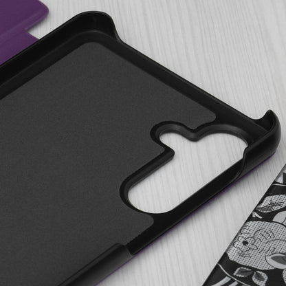 Husa de protectie Techsuit eFold Series compatibila cu Samsung Galaxy M55, acoperire spate, mov