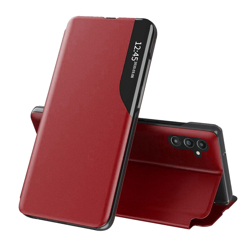 Husa de protectie Techsuit eFold Series compatibila cu Samsung Galaxy M55, acoperire spate, rosu
