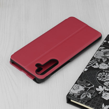 Husa de protectie Techsuit eFold Series compatibila cu Samsung Galaxy M55, acoperire spate, rosu